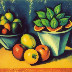 Vibrant Citrus Fruits: Lemon, Orange, Banana, Apple