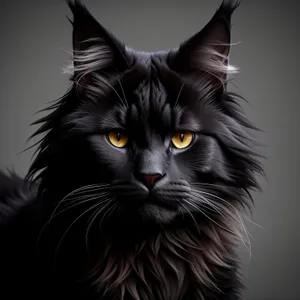 Fluffy Gray Tabby Kitty with Playful Whiskers