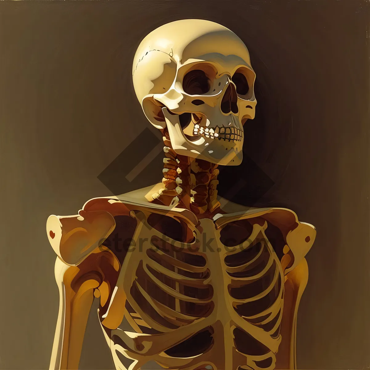 Picture of Spooky Skeleton: An Intriguing 3D Anatomy