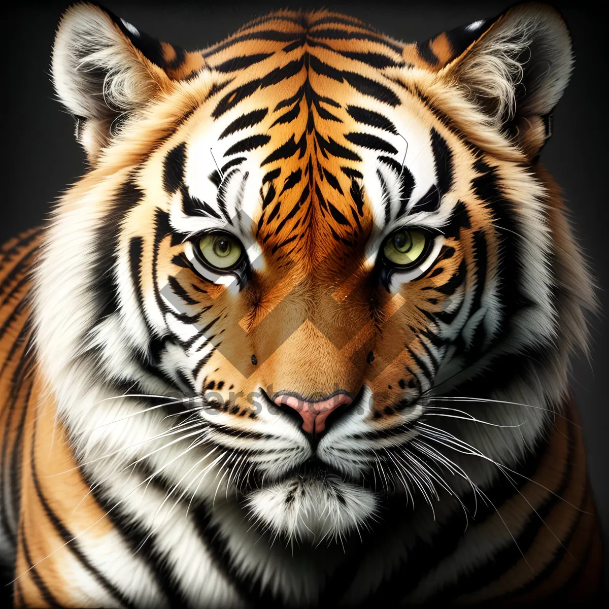 Picture of Fierce Striped Jungle Hunter: A Majestic Tiger