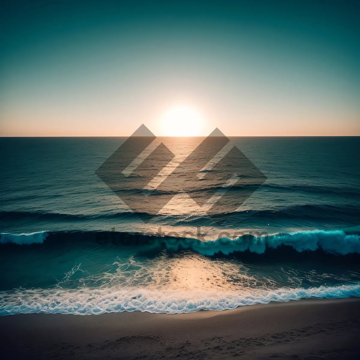 Picture of Serenity by the Shore: Sun-kissed Beach Bliss