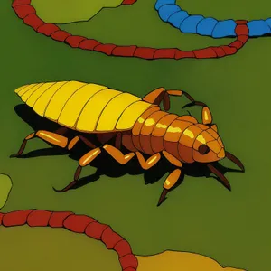 Cockroach Larva Parachuting Insect Image