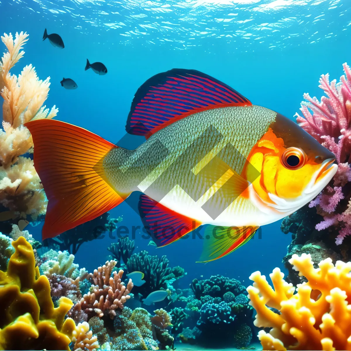 Picture of Exotic Underwater Coral Reef Exploration