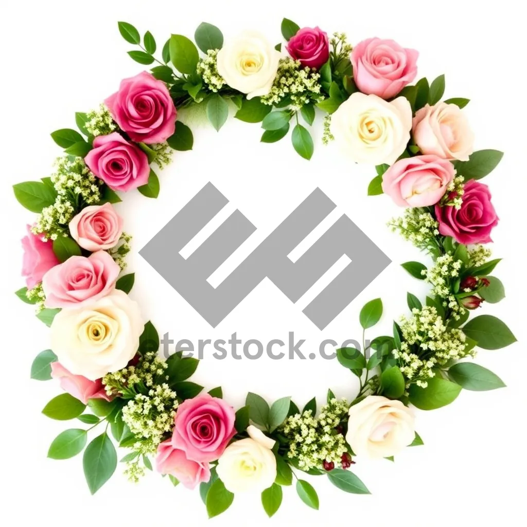 Picture of Floral Holiday Silhouette Design Pattern Leaf Decoration