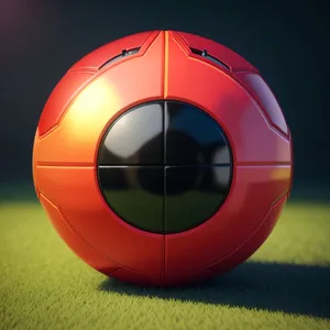 Soccer Ball and Helmet in Competition