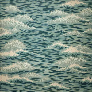 Clear Ocean Wave with Reflection and Texture