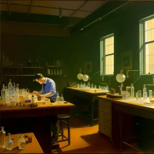 Modern Kitchen Table in Stylish Restaurant