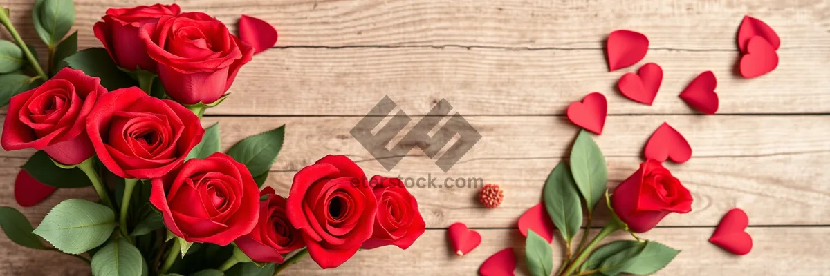 Picture of Romantic Rose Bouquet for Valentine's Day Celebration