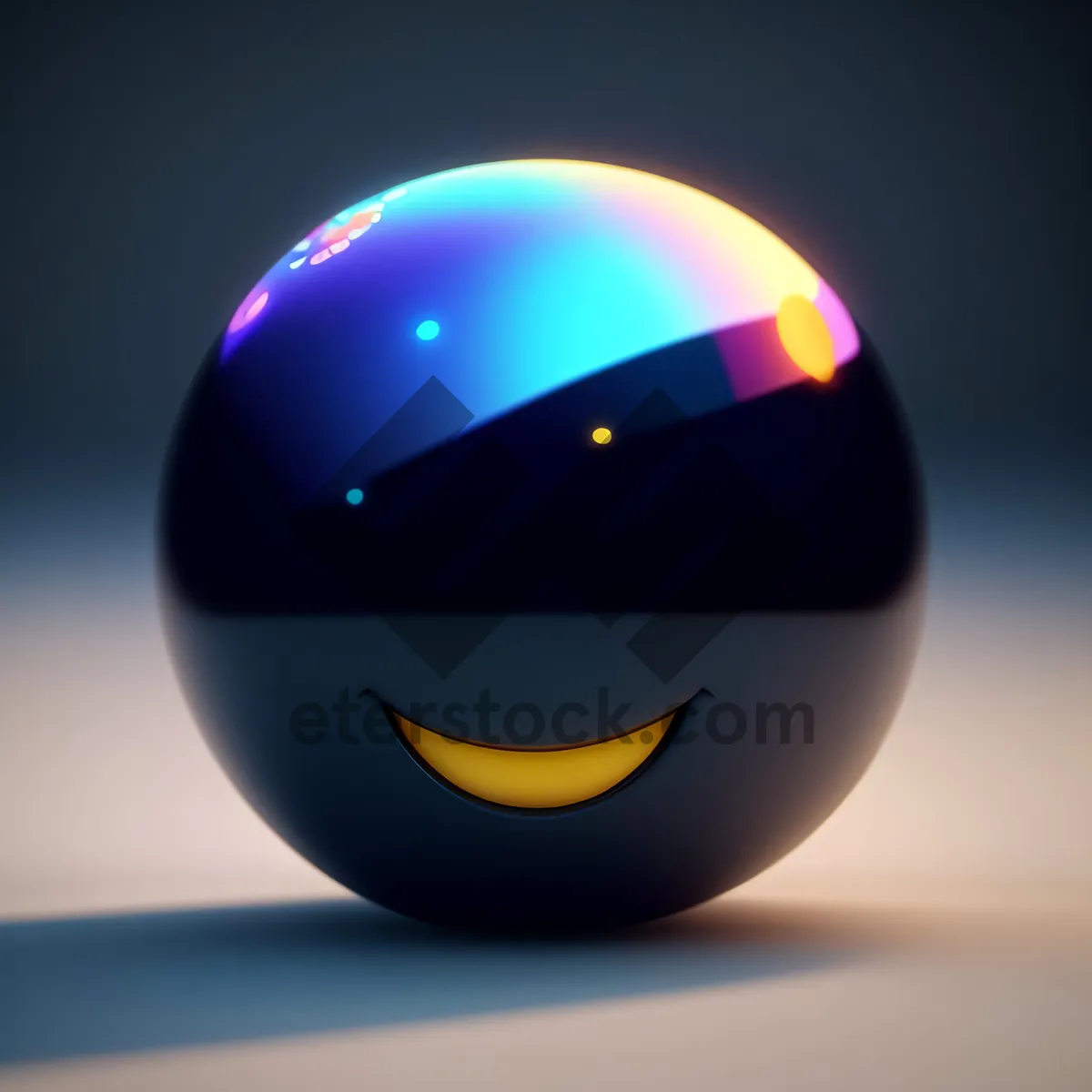 Picture of GlobeSat Icon: Shiny 3D Glass Sphere