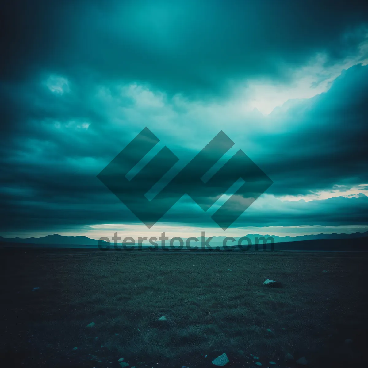 Picture of Vibrant Seascape: Serene Summer Horizon with Colorful Clouds