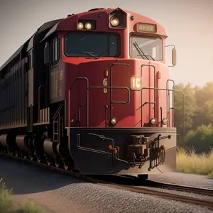 Classic Steam Locomotive on Railway Track