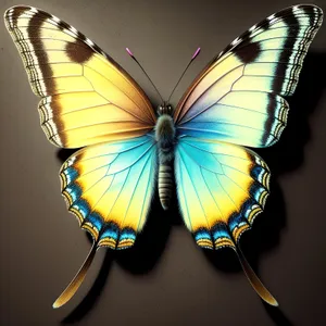 Colorful Monarch Butterfly in Delicate Flight