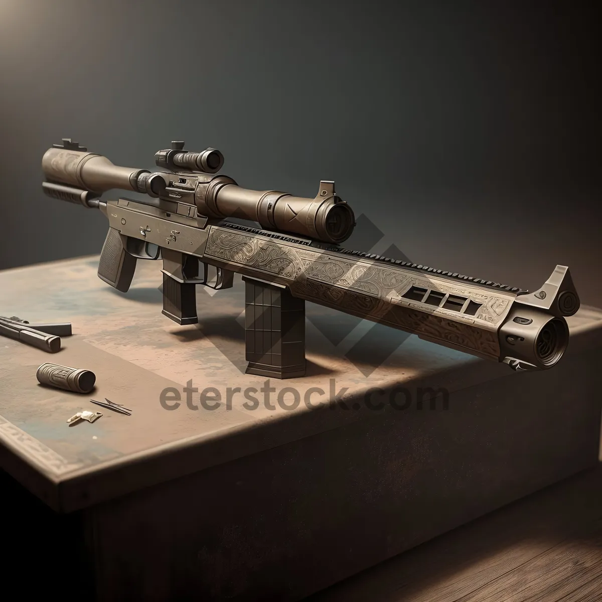 Picture of Military Assault Rifle - The Ultimate Weapon in Warfare