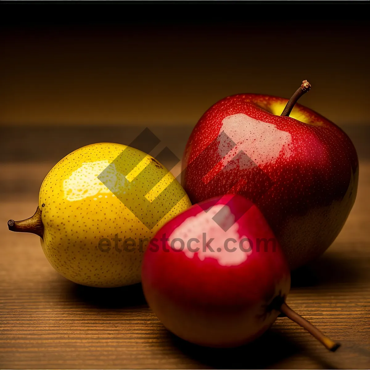 Picture of Fresh and Juicy Fruits: Apple, Pear, and Citrus