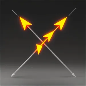 Electric Heat: 3D Lightning Symbol Design Icon