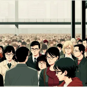 Successful Corporate Team Meeting in Professional Office