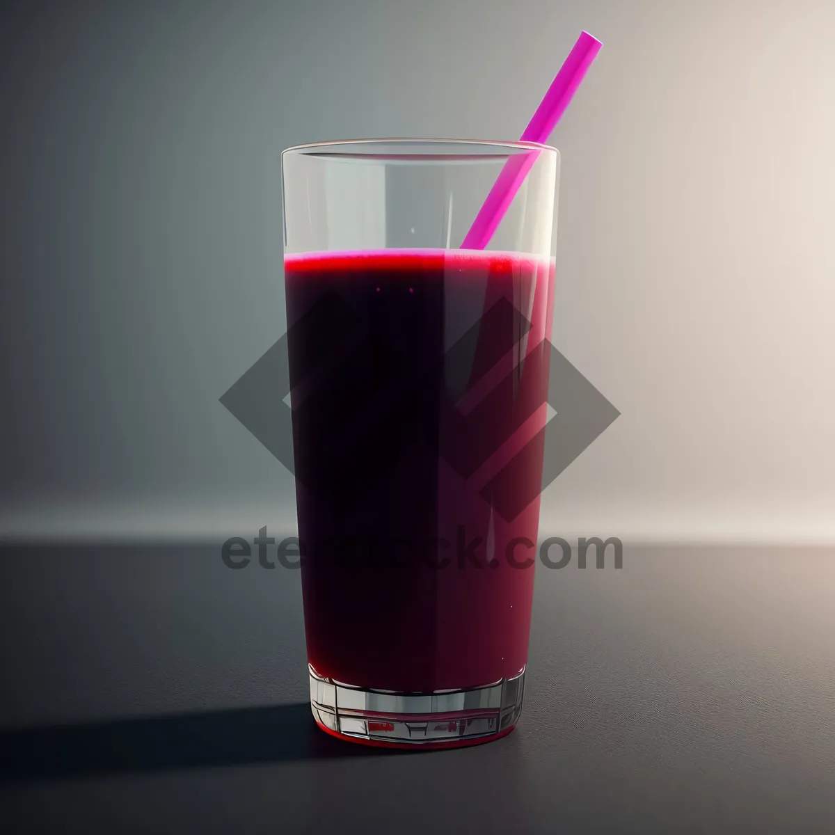 Picture of Refreshing Vodka Cocktail with Fruit and Ice