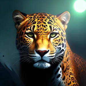 Fierce Jungle Hunter: The Majestic Striped Big Cat
