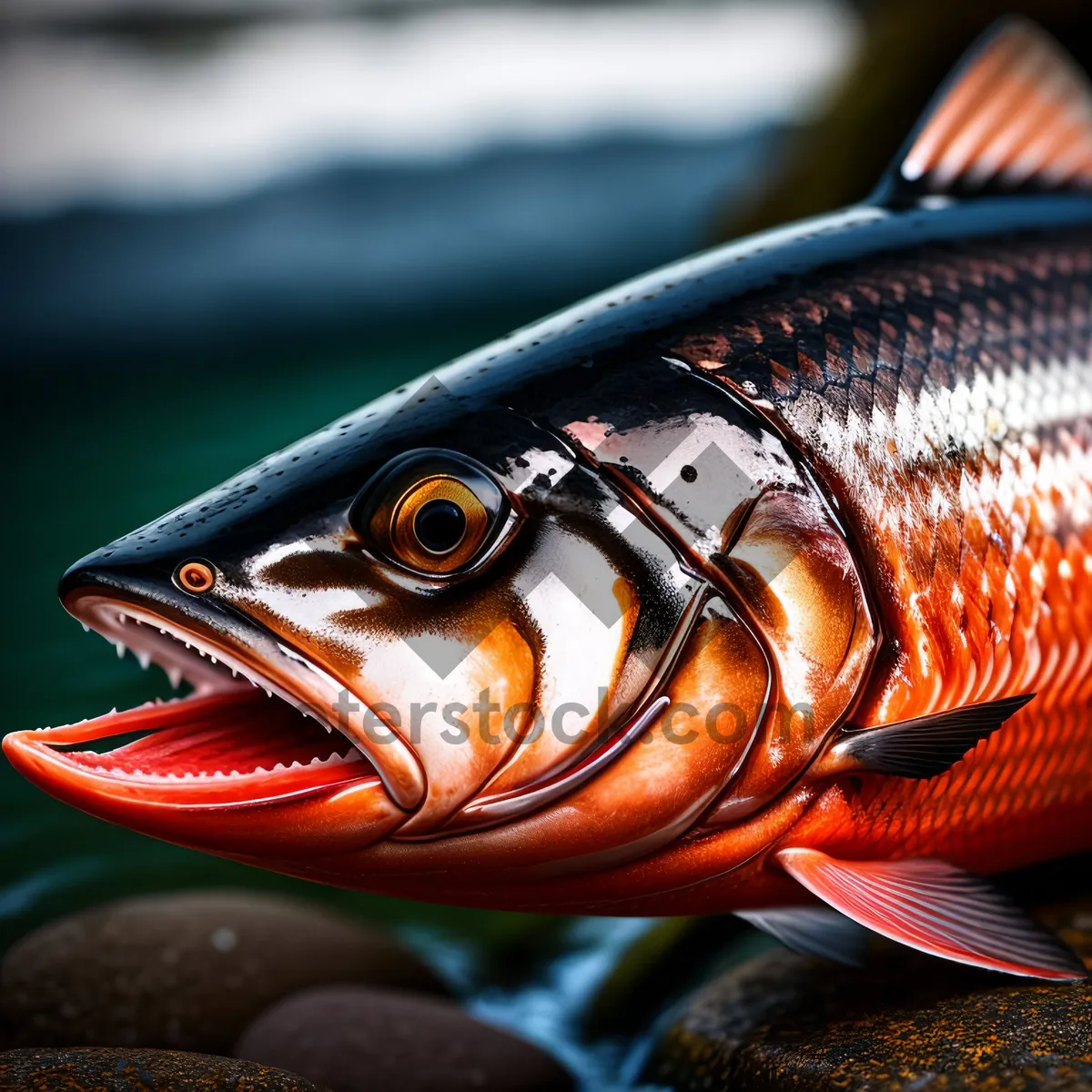 Picture of Fresh Seafood Catch: Swordfish, Tuna, Salmon, Coho