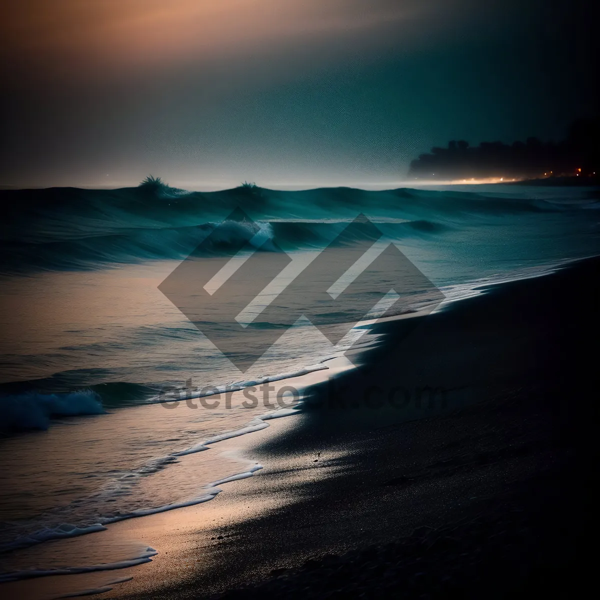 Picture of Serene Sunset over Tropical Beach