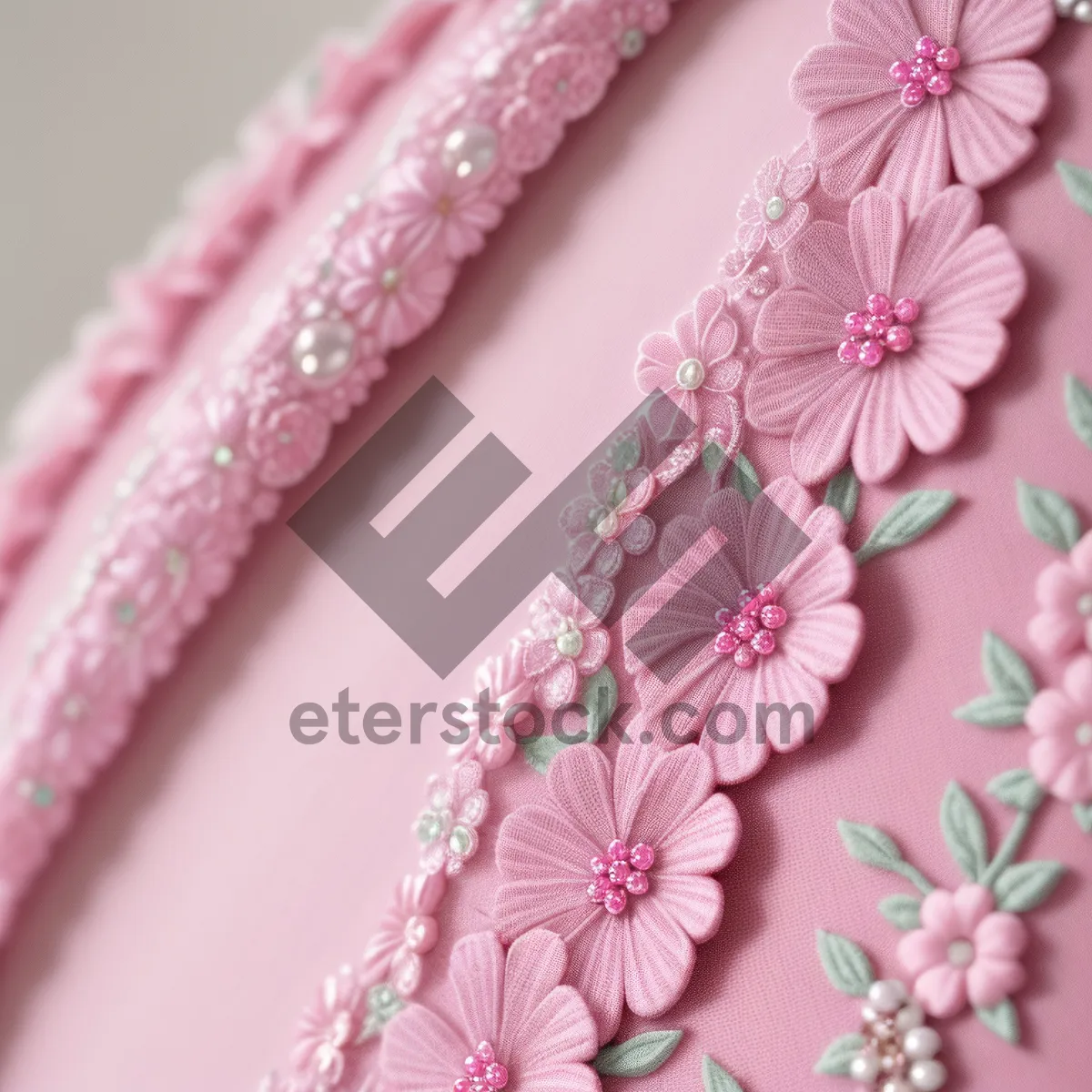 Picture of Pink Floral Blossom Pattern with Petals