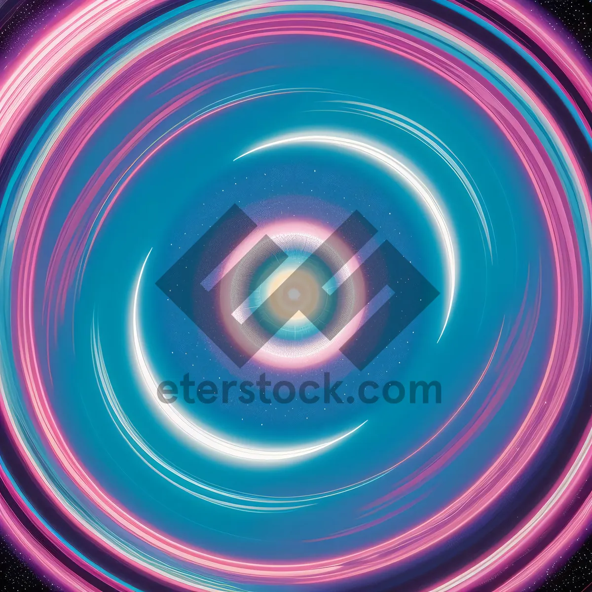 Picture of Abstract Geometric Motion in Colorful Design