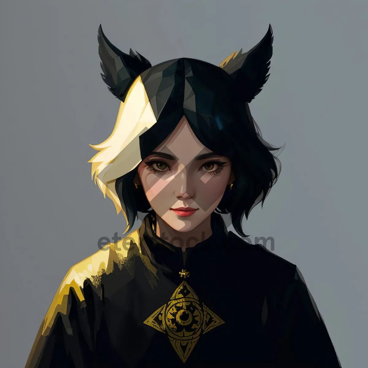 Picture of Mysterious Sorcerer Lady with Attractive Style