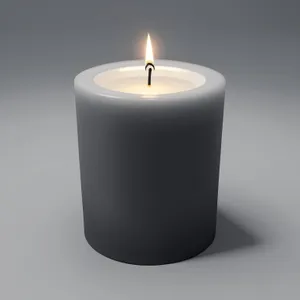 Relaxing Spa Candle Illuminating Serene Ambiance