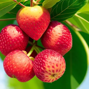 Vibrant Summer Fruits in Garden