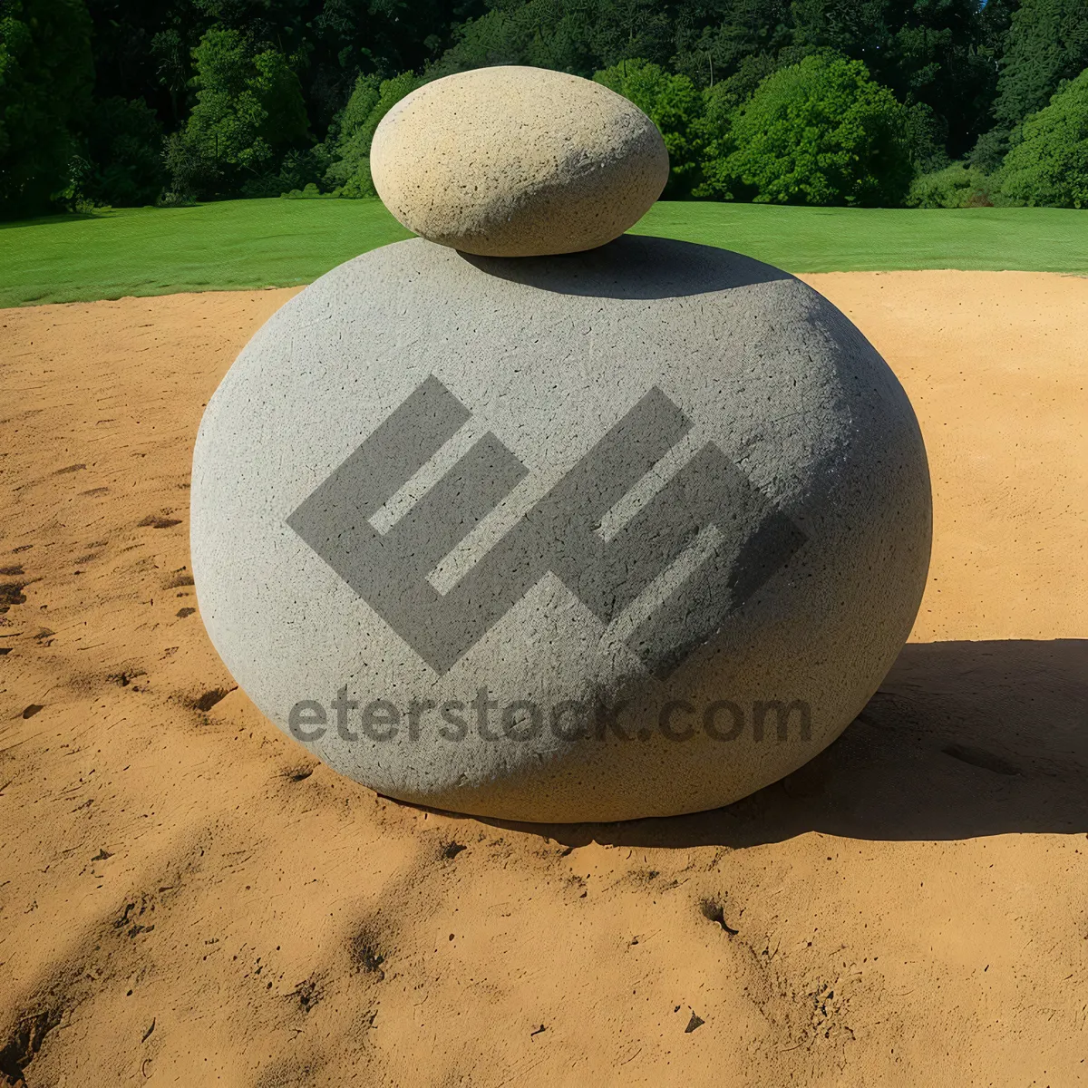 Picture of Melon on Ottoman in Sandy Landscape