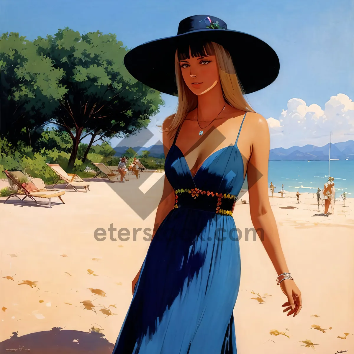 Picture of Pretty Beach Sarong in Stylish Summer Fashion