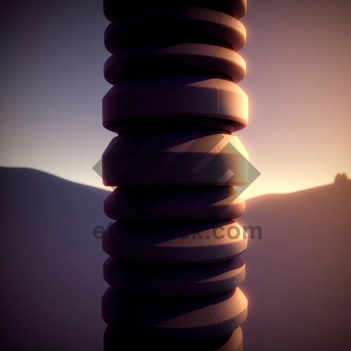 Picture of Stacked Coin Tower: Symbolizing Business Savings and Financial Growth