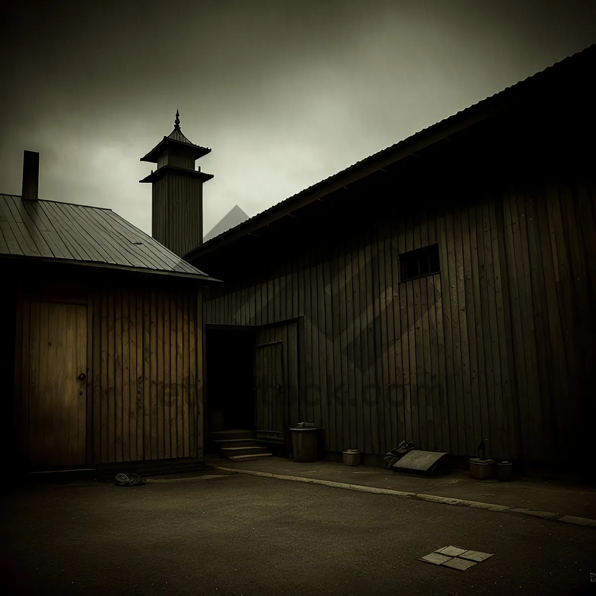 Picture of Rustic Church in Old Garage Building