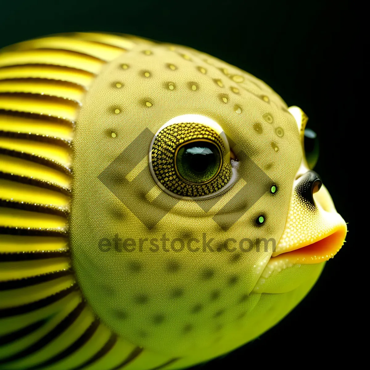 Picture of Colorful Tropical Gastropod Fish in Underwater Coral Reef