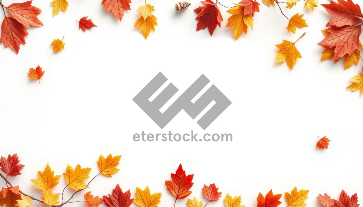 Picture of Floral Leaf Pattern Design Graphic Wallpaper