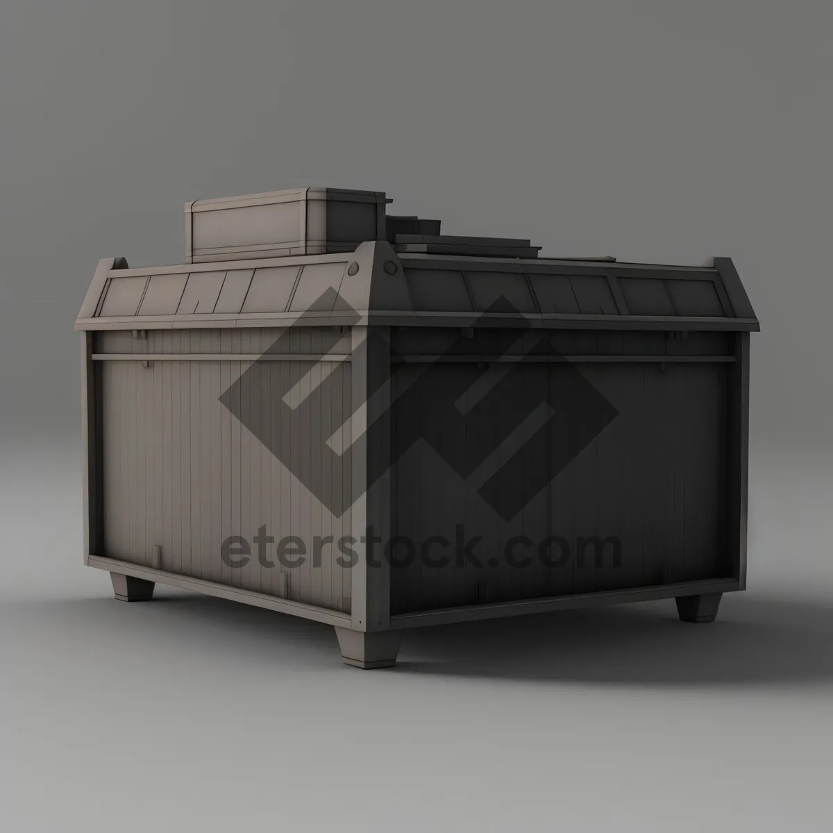 Picture of 3D Container Crate on Desk