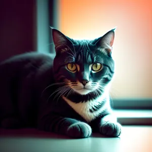 Adorable Gray Tabby Cat with Curious Eyes