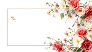 Floral Ornate Summer Silhouette Wallpaper