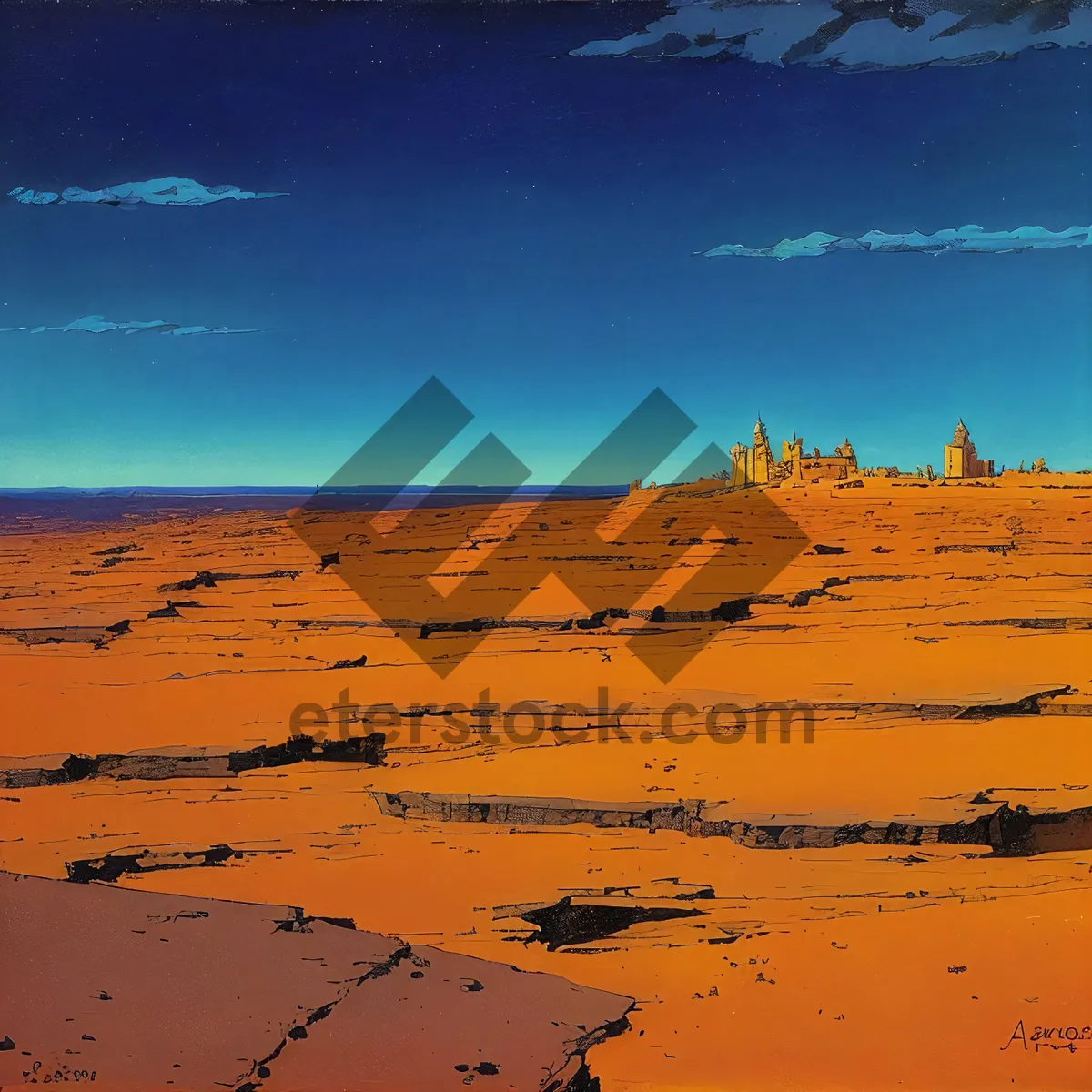 Picture of Sandy Sunset Over Moroccan Dunes