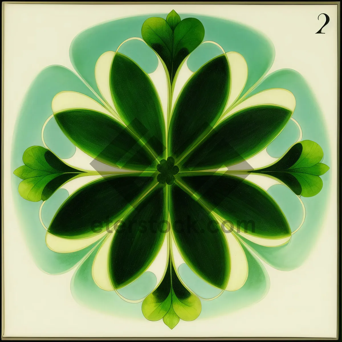 Picture of Floral Spring Decorative Leaf Pattern