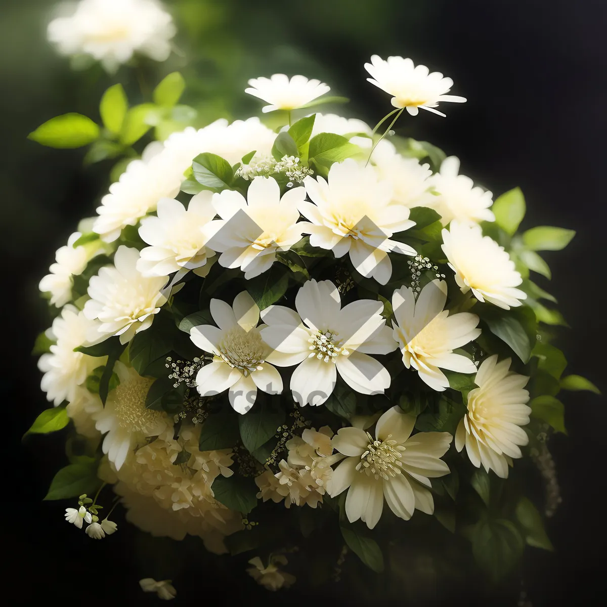 Picture of Blooming Daisy Bouquet in Summer Garden