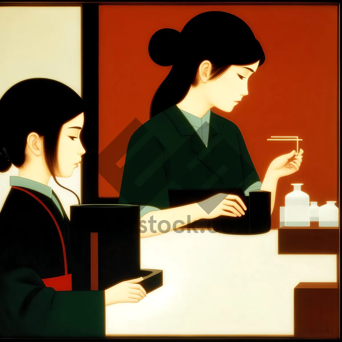 Picture of Successful Corporate Teamwork at Business Meeting