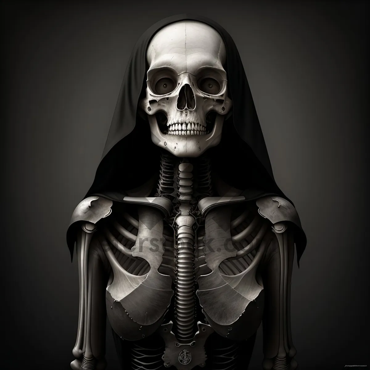 Picture of Spooky Skeleton Mask: Deathly Disguise Unleashed