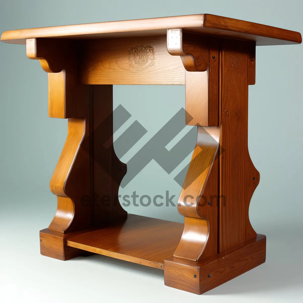 Picture of Antique Hourglass on Wooden Stool