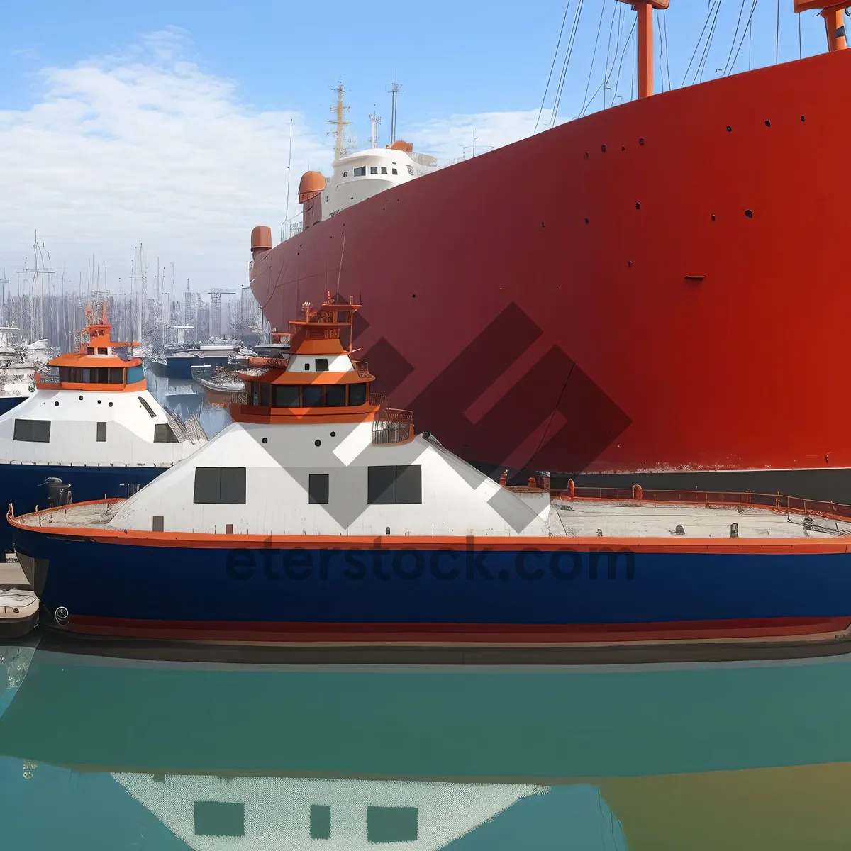 Picture of Maritime Transport: Cargo Ship at Port