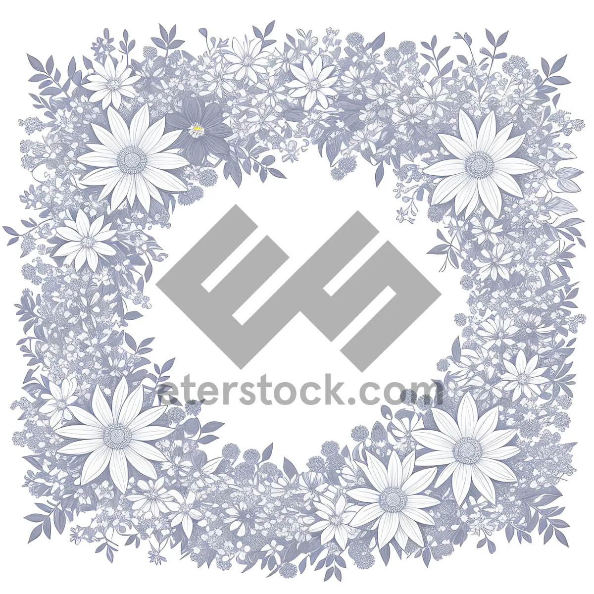 Picture of Frosty Symmetrical Snowflake Design