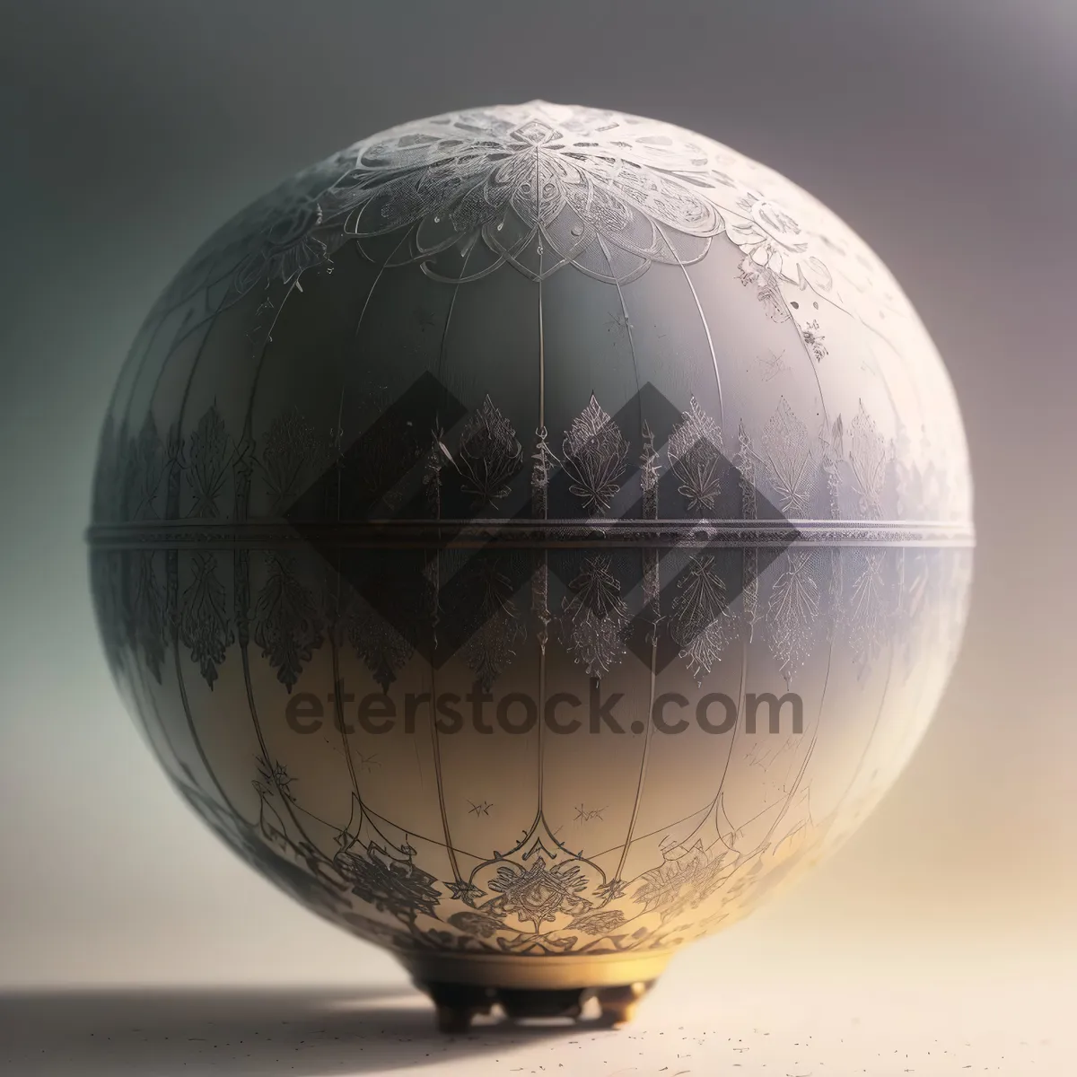 Picture of Porcelain Globe: A 3D Representation of the World