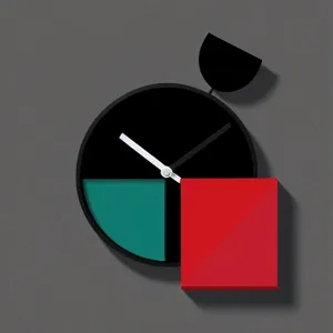 Analog Wall Clock Icon: Timepiece Measuring Instrument