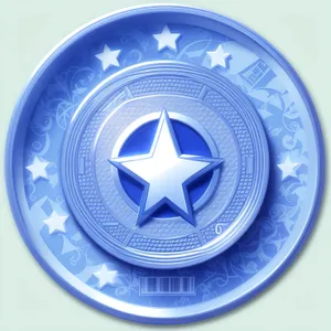 Shiny Round Glass Button Icon