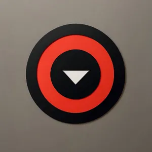 Iconic 3D Circle Symbol